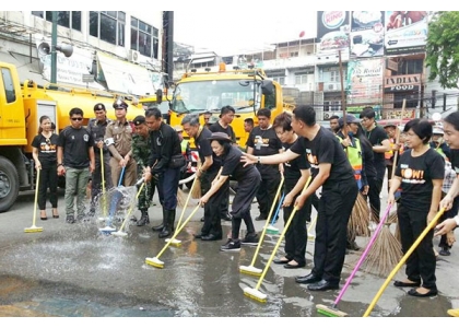 2017–04-18  泰国曼谷考讪路大清洗 争取早日恢复交通